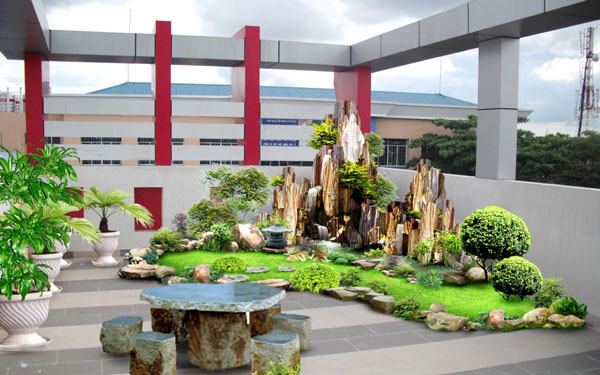 thiet ke san vuon co tieu canh 0